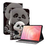 Til Samsung Galaxy Tab S12+ Læderetui Mønsterprintet Stativ Tabletcover med Kortlommer