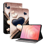 Til Samsung Galaxy Tab S12+ Læderetui Mønsterprintet Stativ Tabletcover med Kortlommer