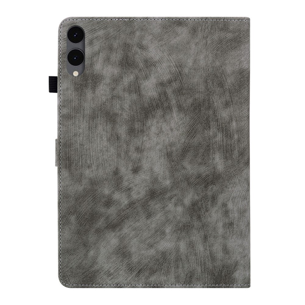 For Samsung Galaxy Tab S12+ Case Tiger Imprint Anti-Scratch PU Leather Tablet Cover