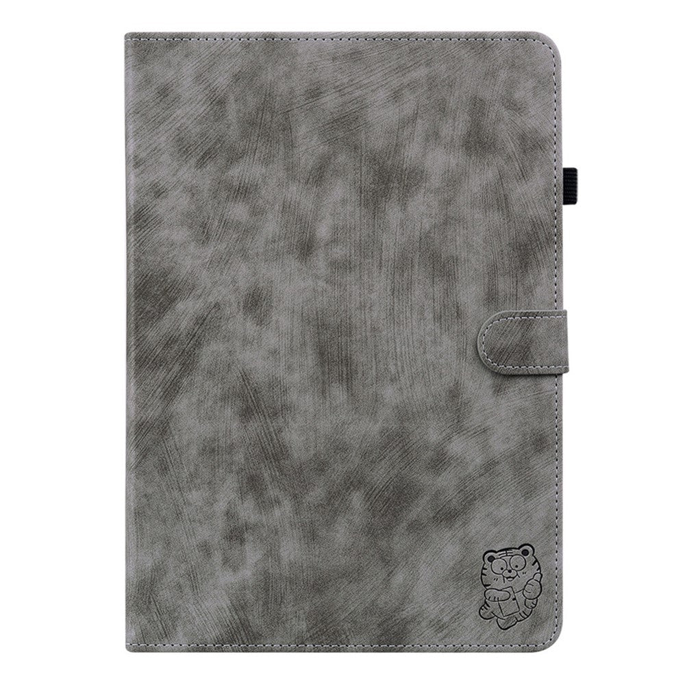For Samsung Galaxy Tab S12+ Case Tiger Imprint Anti-Scratch PU Leather Tablet Cover