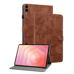 For Samsung Galaxy Tab S12+ Case Tiger Imprint Anti-Scratch PU Leather Tablet Cover