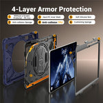For Samsung Galaxy Tab S12+ Case TPU + PC + Silicone Kickstand Anti Drop Tablet Cover