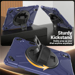 For Samsung Galaxy Tab S12+ Case TPU + PC + Silicone Kickstand Anti Drop Tablet Cover
