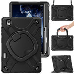 Til Samsung Galaxy Tab S12+ Cover med Skulderrem TPU + PC + Silikone Støttefod Tablet Cover