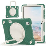 For Samsung Galaxy Tab S12+ Case TPU + PC + Silicone Tablet Cover Swivel Kickstand Handle Grip