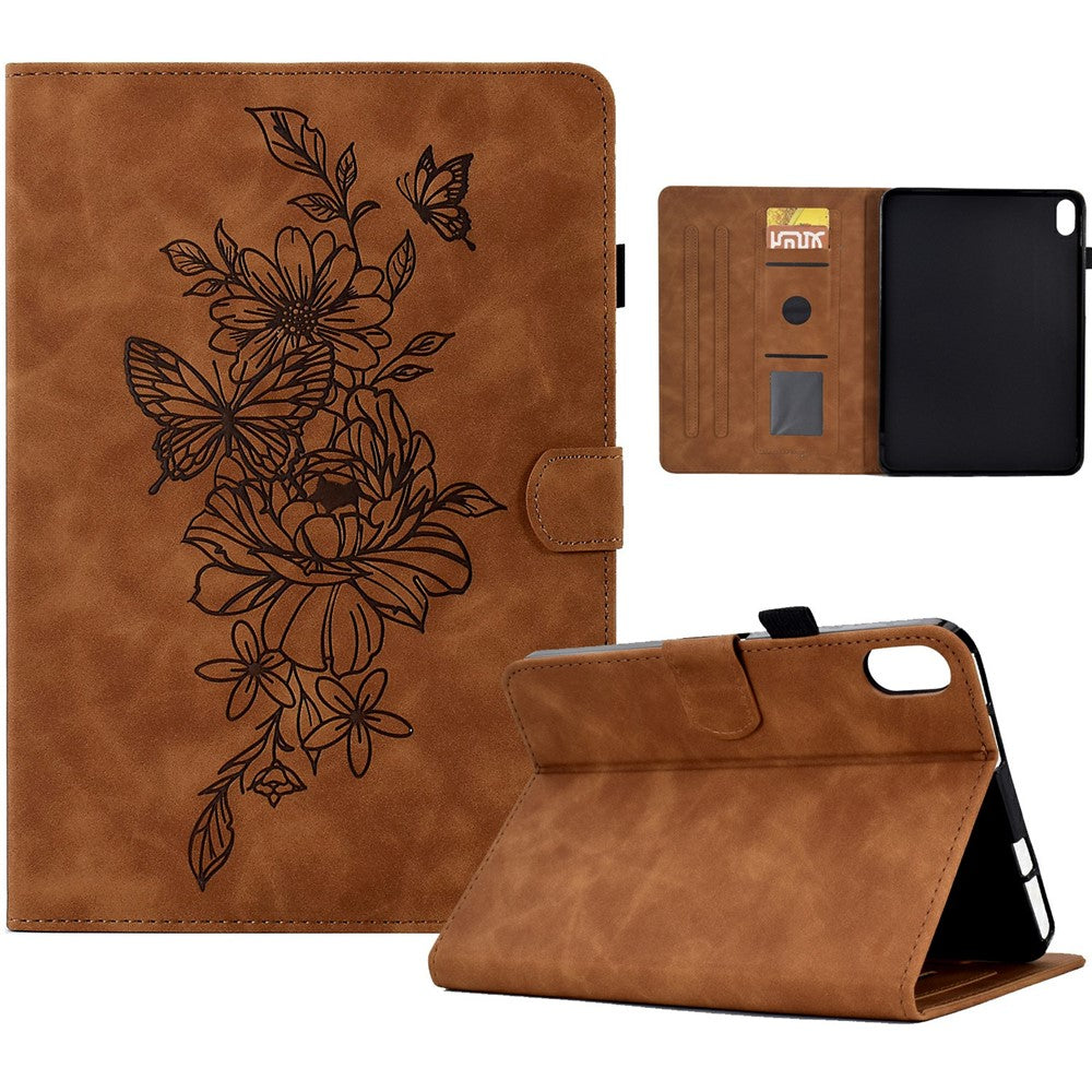For Samsung Galaxy Tab S12+ Case Flower Butterfly Imprinted Card Slots Leather Cover
