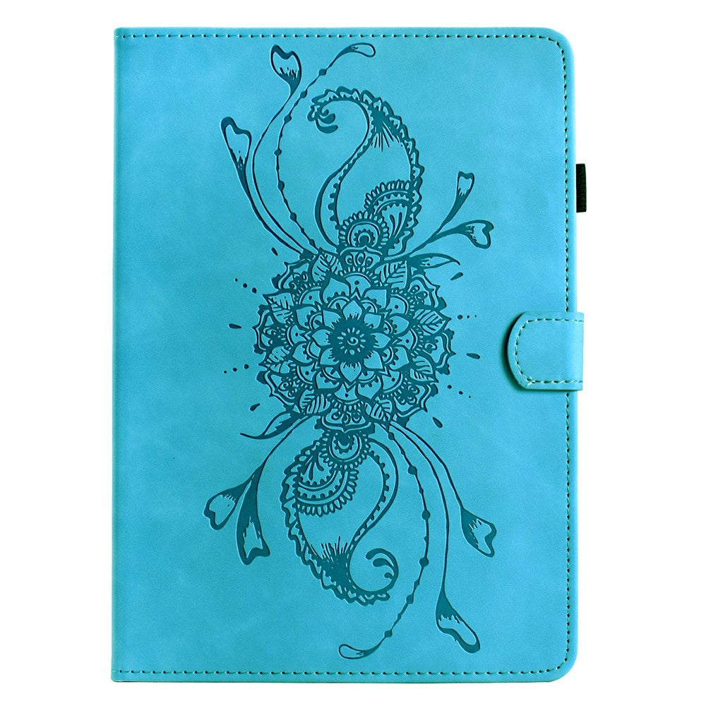 For Samsung Galaxy Tab S12+ Case Mandala Imprinted Leather Tablet Cover with Card Slots
