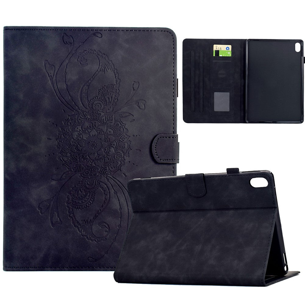 For Samsung Galaxy Tab S12+ Case Mandala Imprinted Leather Tablet Cover with Card Slots