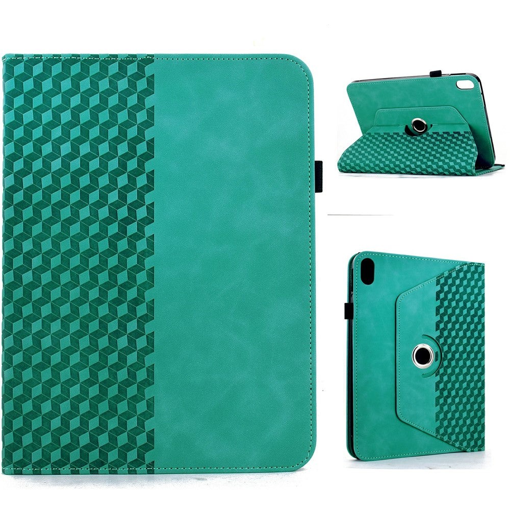 Til Samsung Galaxy Tab S12+ Etui Roterbart Stativ Kortlommer Blokeringsmønster Lædercover