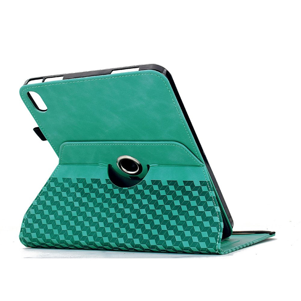 Til Samsung Galaxy Tab S12+ Etui Roterbart Stativ Kortlommer Blokeringsmønster Lædercover
