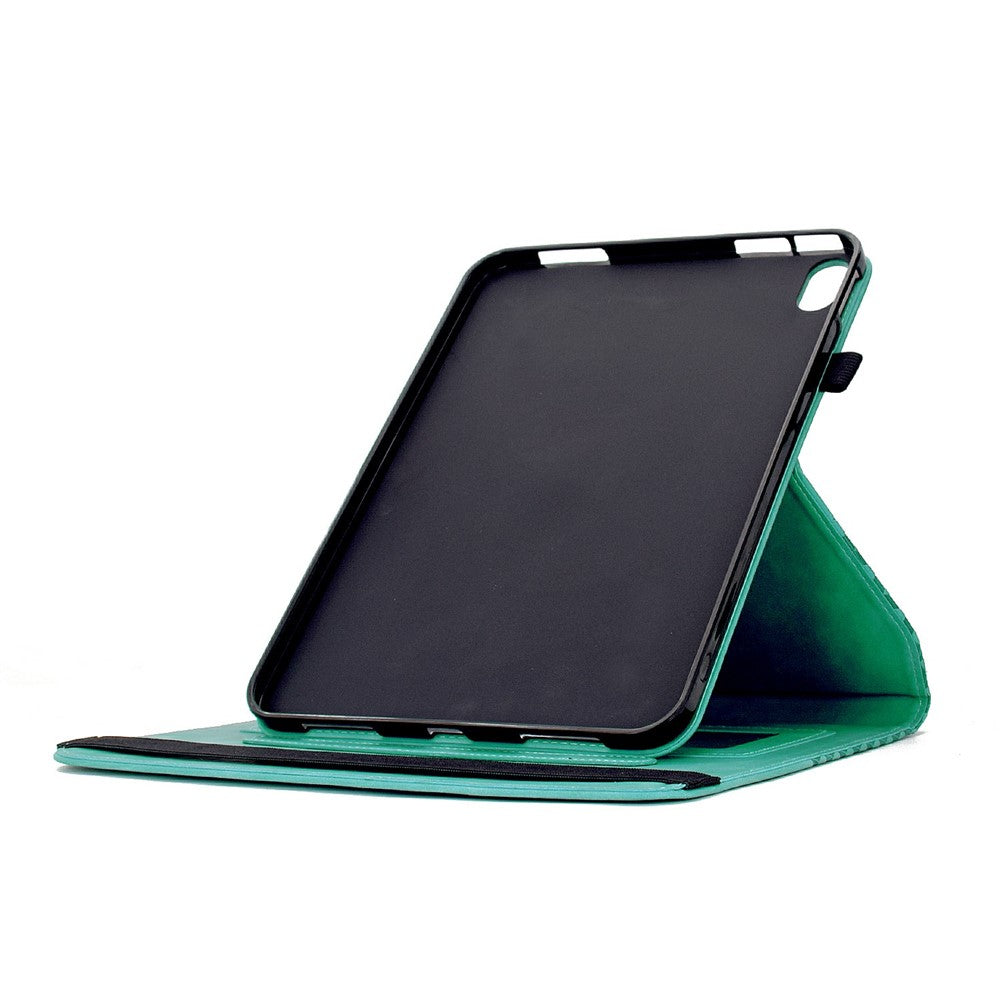 Til Samsung Galaxy Tab S12+ Etui Roterbart Stativ Kortlommer Blokeringsmønster Lædercover