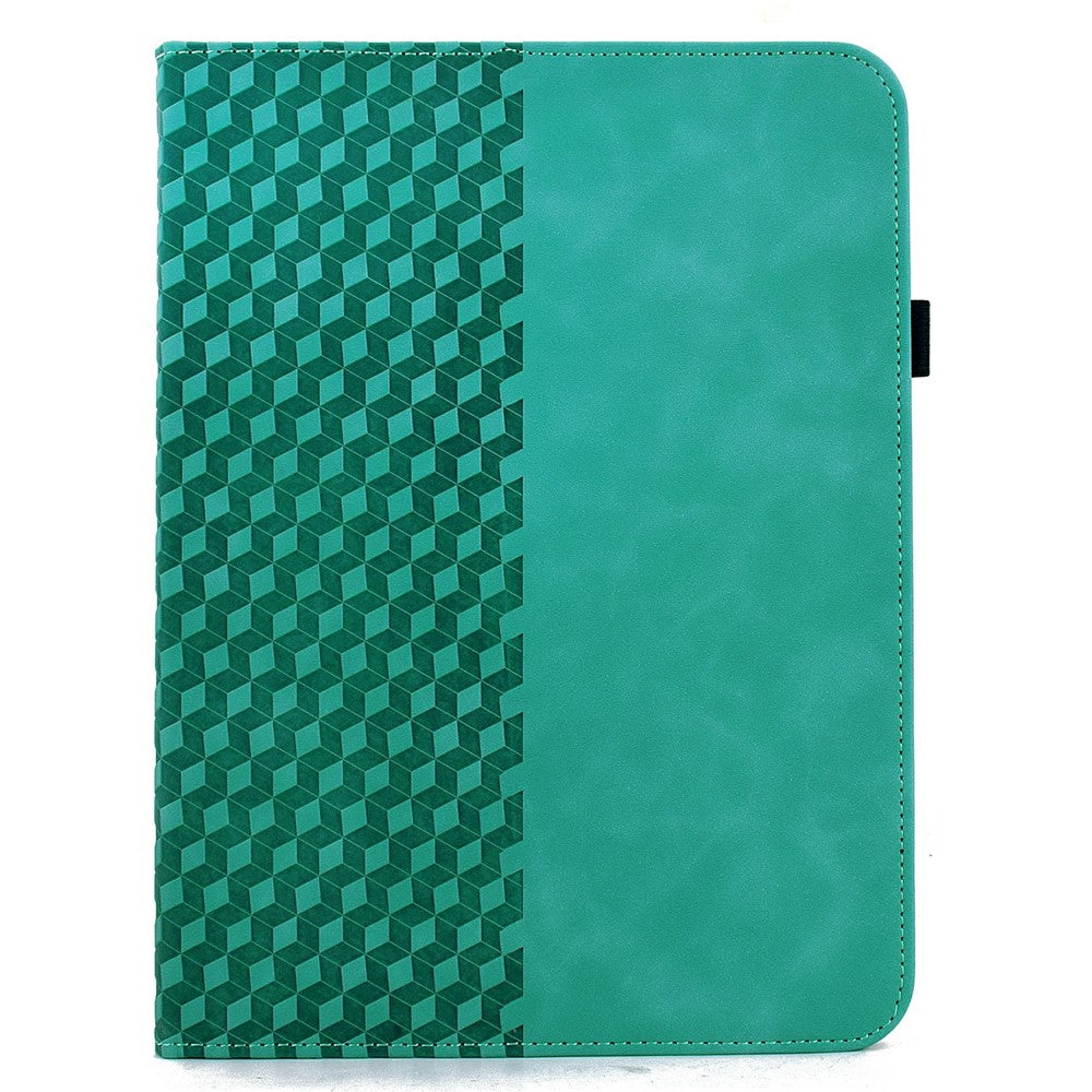 Til Samsung Galaxy Tab S12+ Etui Roterbart Stativ Kortlommer Blokeringsmønster Lædercover