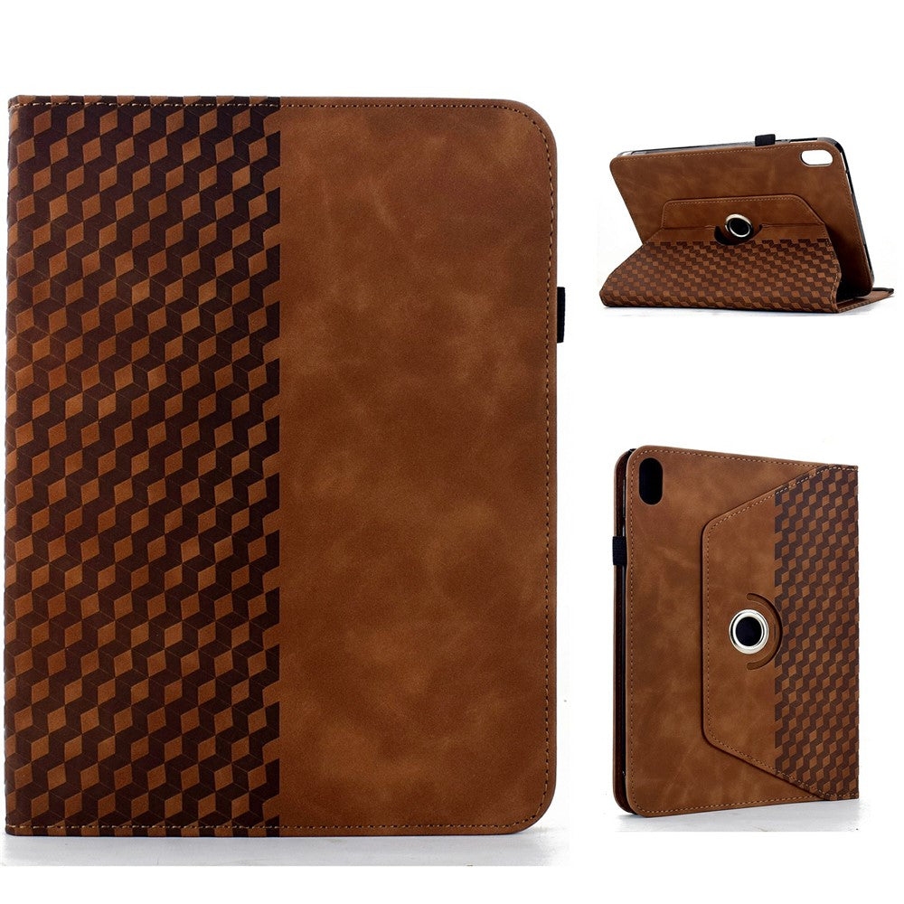 Til Samsung Galaxy Tab S12+ Etui Roterbart Stativ Kortlommer Blokeringsmønster Lædercover