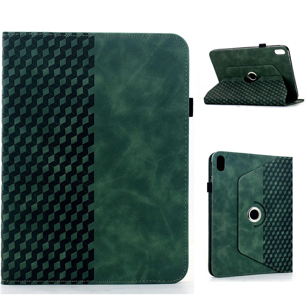 Til Samsung Galaxy Tab S12+ Etui Roterbart Stativ Kortlommer Blokeringsmønster Lædercover