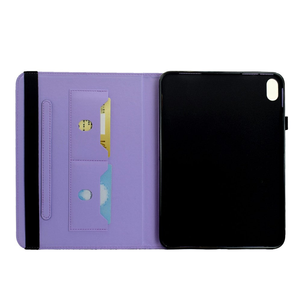 Samsung Galaxy Tab S12+ Fodral Butterfly Flower Imprint Läder Surfplatta Fodral med Roterande Stativ Korthållare