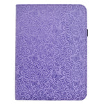 Samsung Galaxy Tab S12+ Fodral Butterfly Flower Imprint Läder Surfplatta Fodral med Roterande Stativ Korthållare
