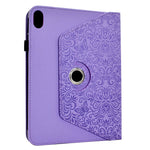 Samsung Galaxy Tab S12+ Fodral Butterfly Flower Imprint Läder Surfplatta Fodral med Roterande Stativ Korthållare