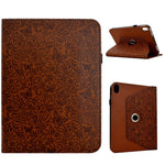 Samsung Galaxy Tab S12+ Fodral Butterfly Flower Imprint Läder Surfplatta Fodral med Roterande Stativ Korthållare