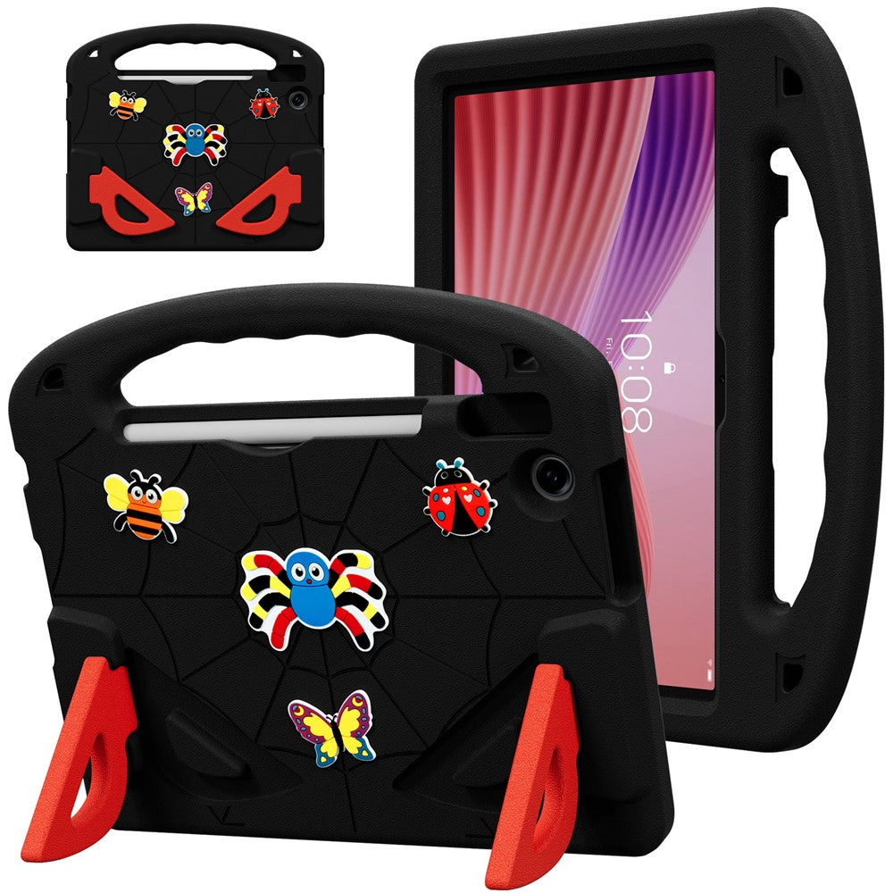 For Lenovo Tab TB311FU Case Cartoon Insect Shockproof EVA Tablet Cover with Handle and Kickstand