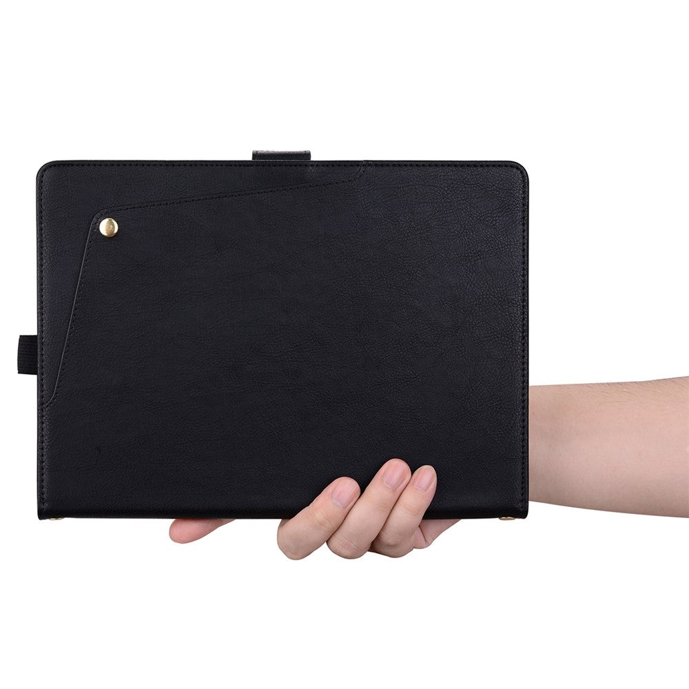 For Lenovo Legion Y700 (Gen 5) Case Front Pocket Business Leather Tablet Cover with Card Holder Stand