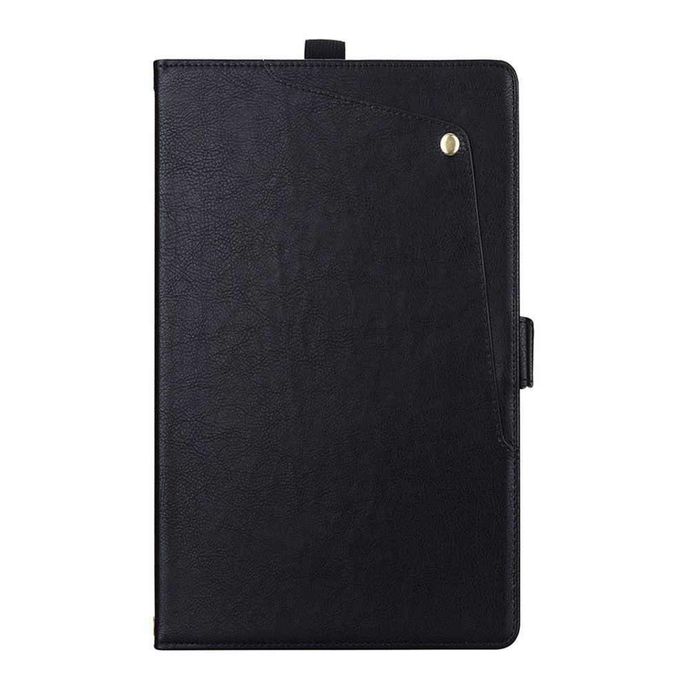 For Lenovo Legion Y700 (Gen 5) Case Front Pocket Business Leather Tablet Cover with Card Holder Stand