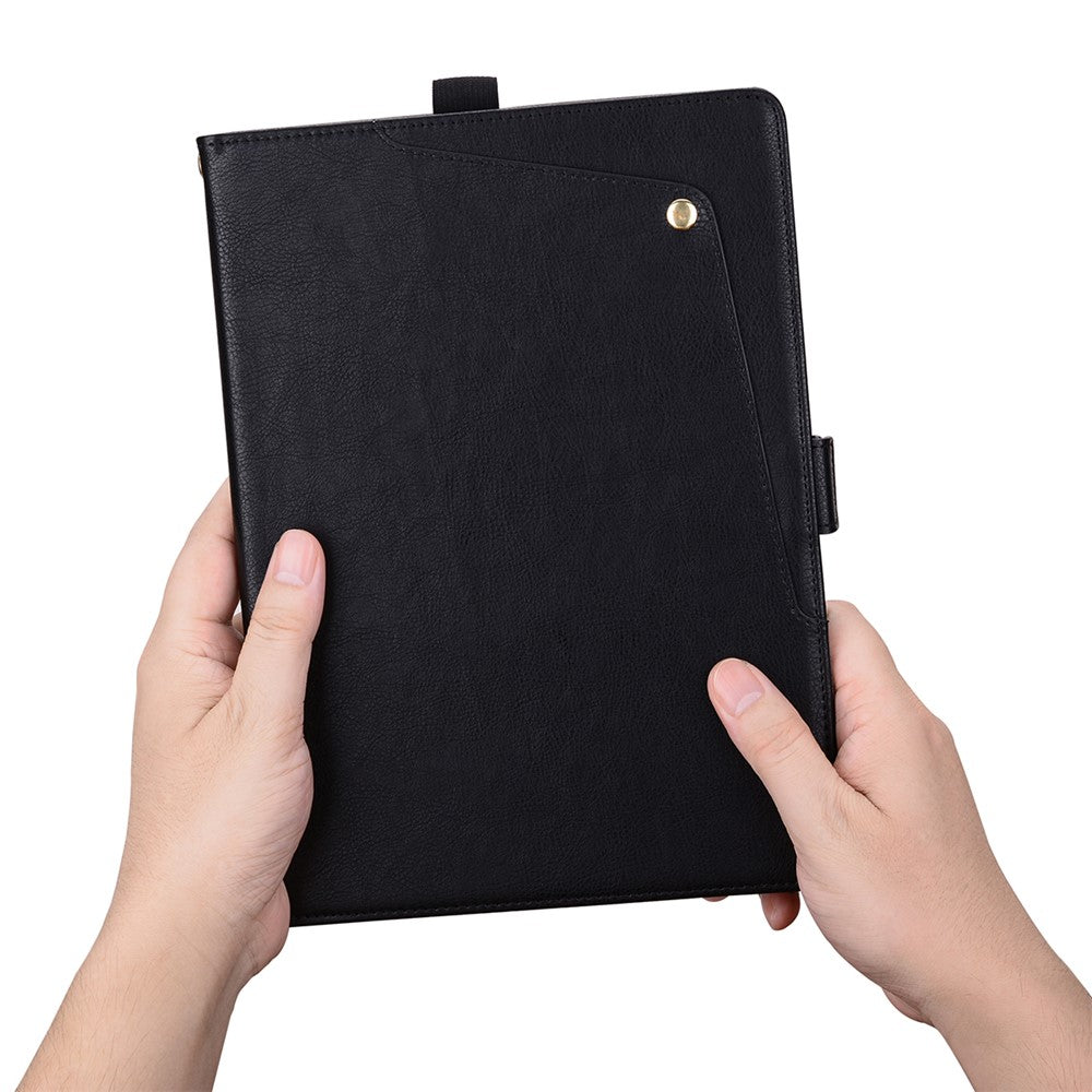 For Lenovo Legion Y700 (Gen 5) Case Front Pocket Business Leather Tablet Cover with Card Holder Stand