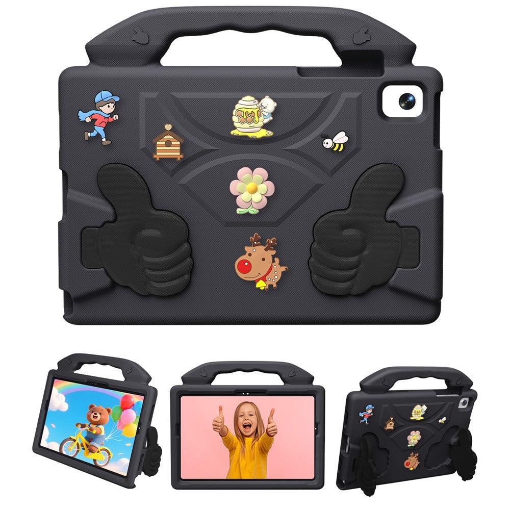 EVA Case for Samsung Galaxy Tab A11 / Tab A9 / Tab A 8.0 (2019) / Tab A7 Lite 8.7-inch / Lenovo Tab One / Tab K9 Cartoon Thumb Kickstand Shockproof Tablet Cover
