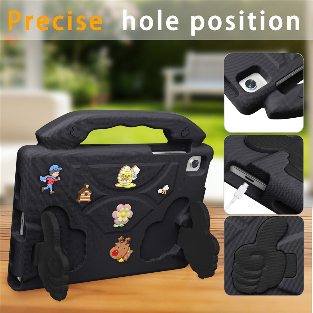 EVA Case for Samsung Galaxy Tab A11 / Tab A9 / Tab A 8.0 (2019) / Tab A7 Lite 8.7-inch / Lenovo Tab One / Tab K9 Cartoon Thumb Kickstand Shockproof Tablet Cover