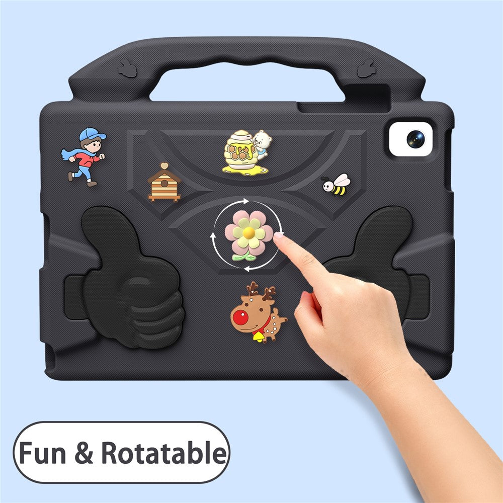EVA Case for Samsung Galaxy Tab A11 / Tab A9 / Tab A 8.0 (2019) / Tab A7 Lite 8.7-inch / Lenovo Tab One / Tab K9 Cartoon Thumb Kickstand Shockproof Tablet Cover