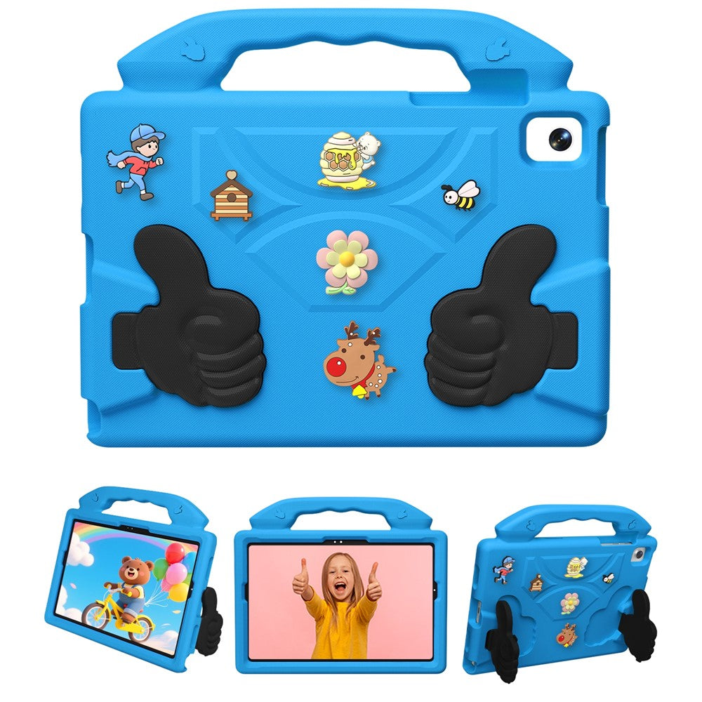 EVA Case for Samsung Galaxy Tab A11 / Tab A9 / Tab A 8.0 (2019) / Tab A7 Lite 8.7-inch / Lenovo Tab One / Tab K9 Cartoon Thumb Kickstand Shockproof Tablet Cover