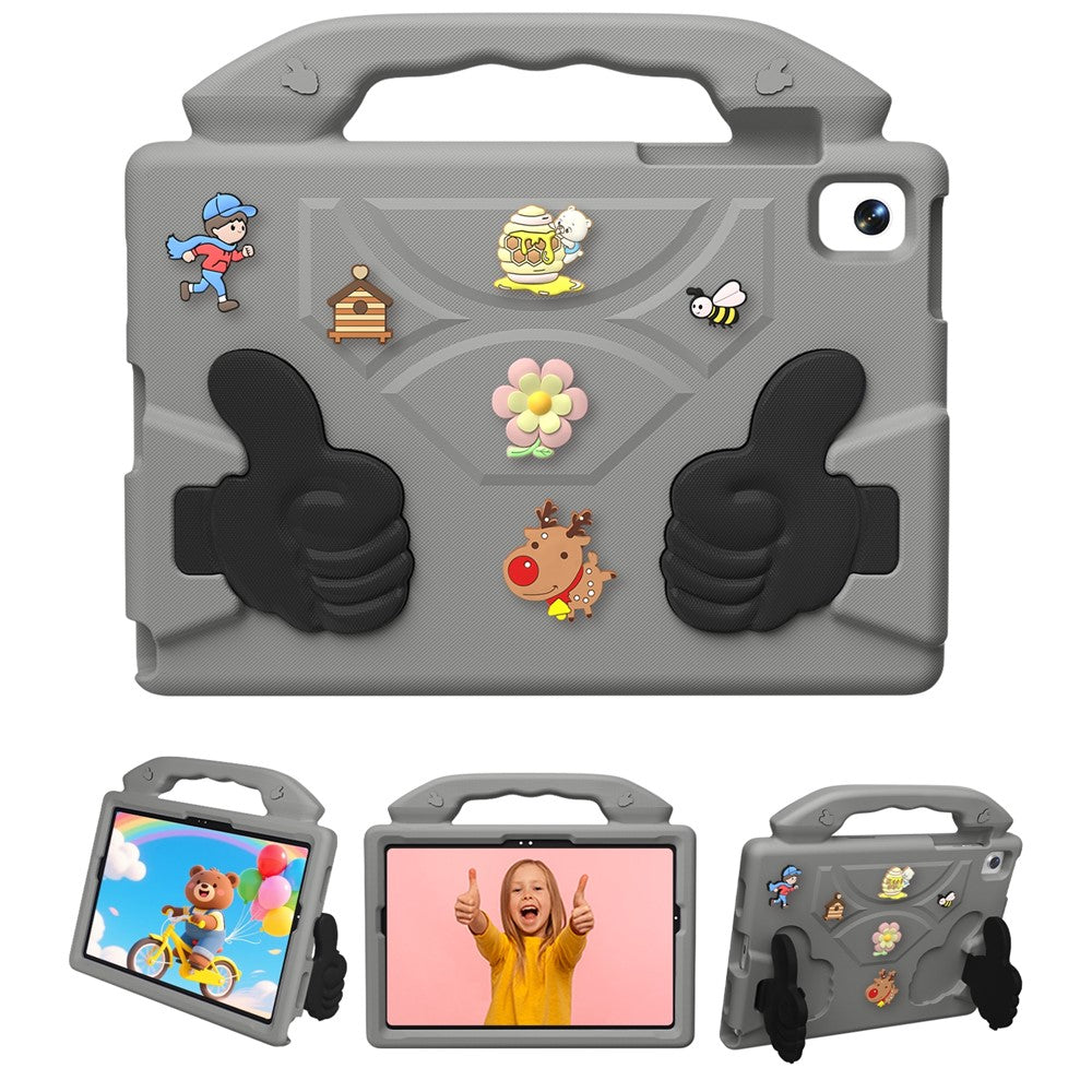 EVA Case for Samsung Galaxy Tab A11 / Tab A9 / Tab A 8.0 (2019) / Tab A7 Lite 8.7-inch / Lenovo Tab One / Tab K9 Cartoon Thumb Kickstand Shockproof Tablet Cover