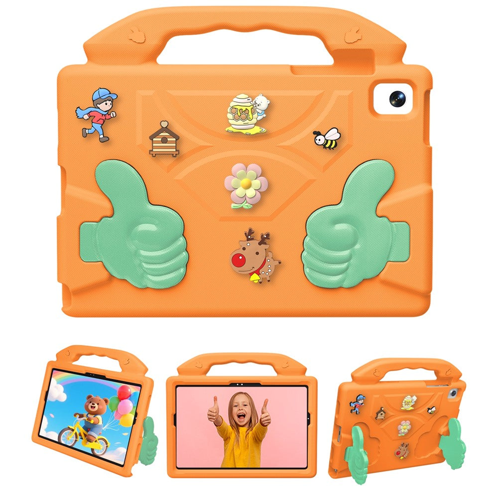 EVA Case for Samsung Galaxy Tab A11 / Tab A9 / Tab A 8.0 (2019) / Tab A7 Lite 8.7-inch / Lenovo Tab One / Tab K9 Cartoon Thumb Kickstand Shockproof Tablet Cover