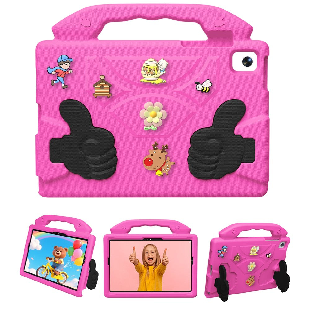 EVA Case for Samsung Galaxy Tab A11 / Tab A9 / Tab A 8.0 (2019) / Tab A7 Lite 8.7-inch / Lenovo Tab One / Tab K9 Cartoon Thumb Kickstand Shockproof Tablet Cover
