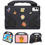 EVA-skal för Samsung Galaxy Tab S10+ / Tab S9 FE+ / Tab S9+ / Tab S8+ / Tab S7+ / Tab S7 FE / Xiaomi Pad 5 Pro 12.4 (2022) / Huawei MatePad Pro 12.6 (2021) Tecknad tummet stöd stötsäkert surfplatteskydd