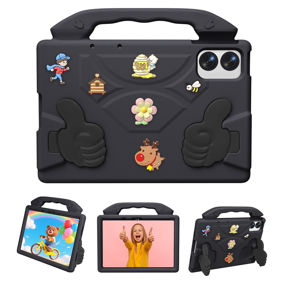 EVA Case for Xiaomi Redmi Pad 2 Pro / Pad Pro 5G / Pad Pro / Poco Pad M1 / Honor Pad 20 / Pad 10 / Pad V8 Pro Cartoon Thumb Kickstand Shockproof Tablet Cover
