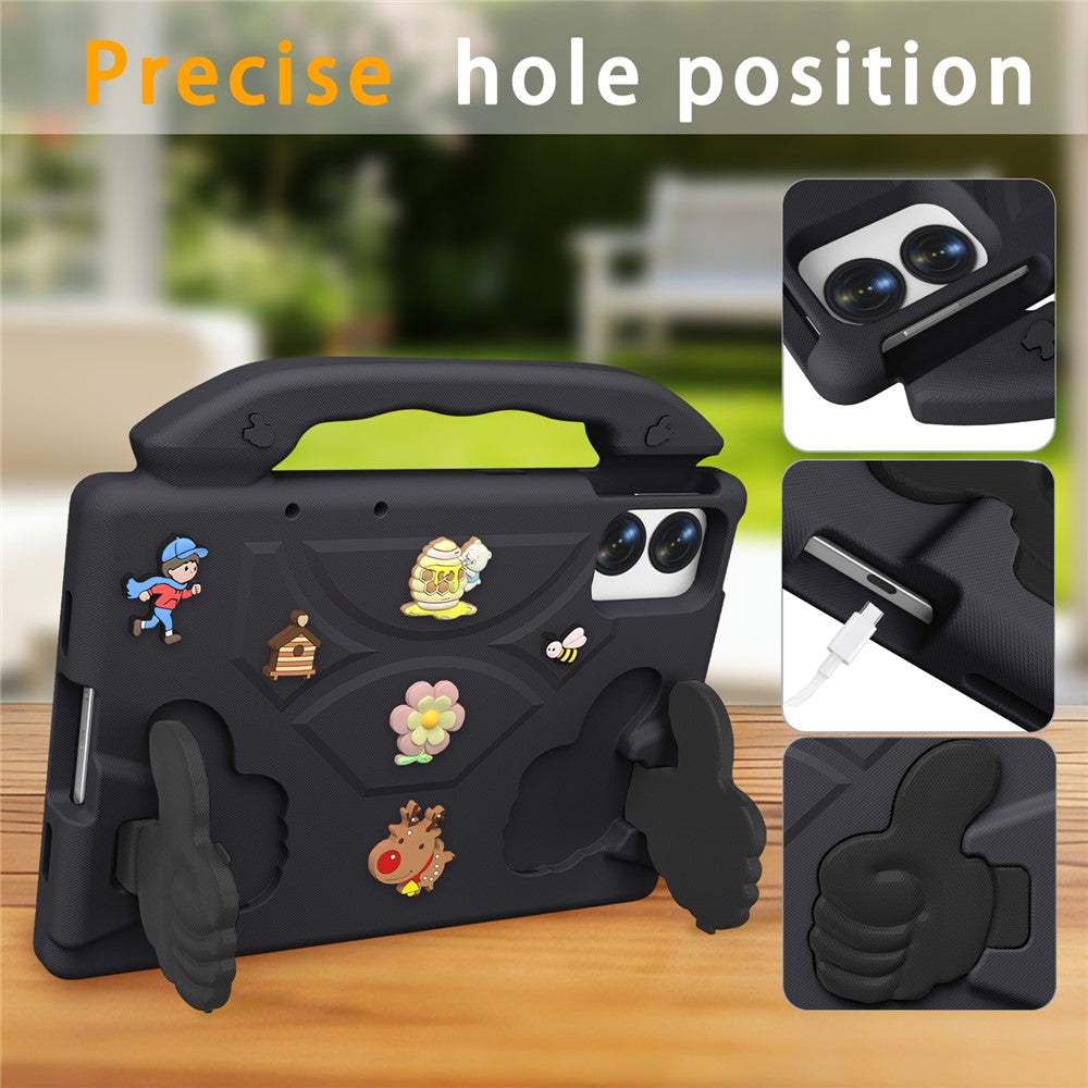 EVA Case for Xiaomi Redmi Pad 2 Pro / Pad Pro 5G / Pad Pro / Poco Pad M1 / Honor Pad 20 / Pad 10 / Pad V8 Pro Cartoon Thumb Kickstand Shockproof Tablet Cover
