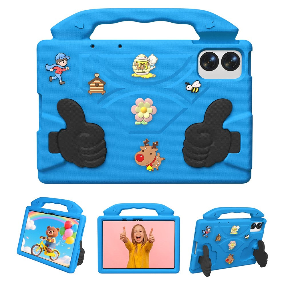 EVA Case for Xiaomi Redmi Pad 2 Pro / Pad Pro 5G / Pad Pro / Poco Pad M1 / Honor Pad 20 / Pad 10 / Pad V8 Pro Cartoon Thumb Kickstand Shockproof Tablet Cover