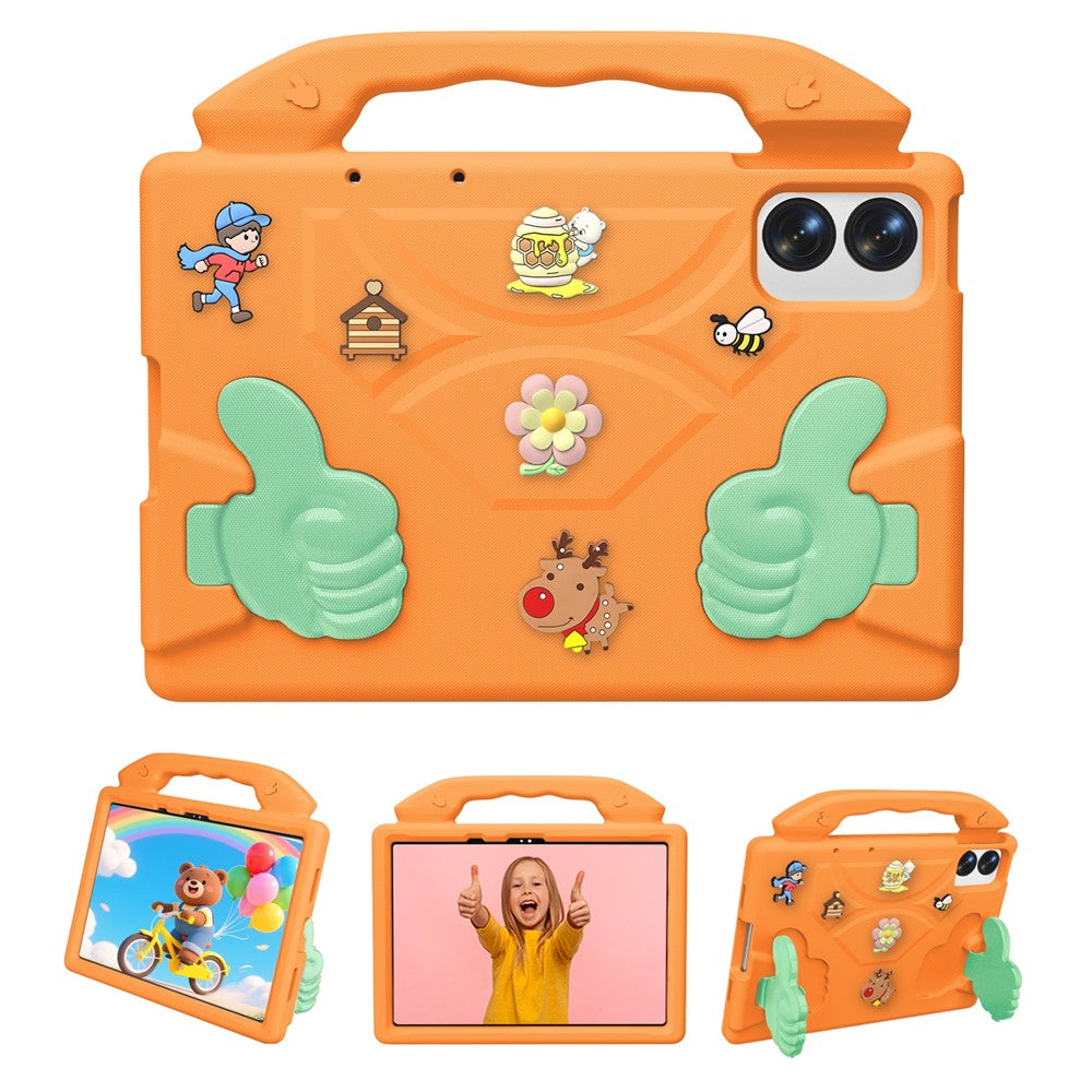 EVA Case for Xiaomi Redmi Pad 2 Pro / Pad Pro 5G / Pad Pro / Poco Pad M1 / Honor Pad 20 / Pad 10 / Pad V8 Pro Cartoon Thumb Kickstand Shockproof Tablet Cover