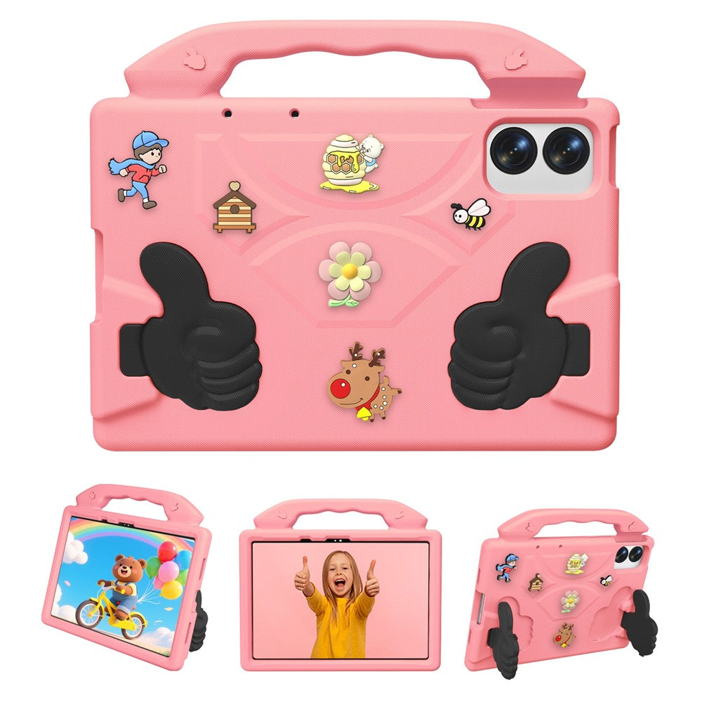 EVA Case for Xiaomi Redmi Pad 2 Pro / Pad Pro 5G / Pad Pro / Poco Pad M1 / Honor Pad 20 / Pad 10 / Pad V8 Pro Cartoon Thumb Kickstand Shockproof Tablet Cover