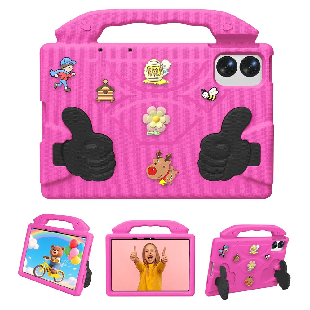 EVA Case for Xiaomi Redmi Pad 2 Pro / Pad Pro 5G / Pad Pro / Poco Pad M1 / Honor Pad 20 / Pad 10 / Pad V8 Pro Cartoon Thumb Kickstand Shockproof Tablet Cover