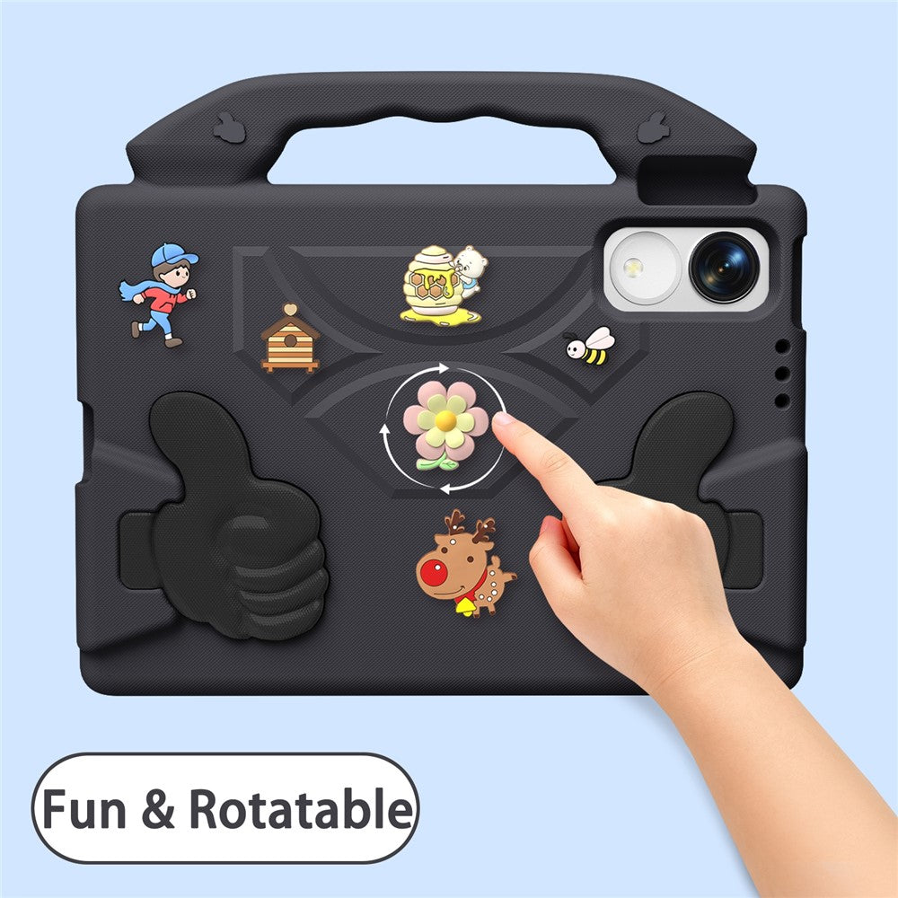 EVA Case for Huawei MatePad 11.5 (2026) / MatePad 11.5 S (2025) / Honor Pad 10 Pro / Pad V9 / Pad GT Cartoon Thumb Kickstand Shockproof Tablet Cover