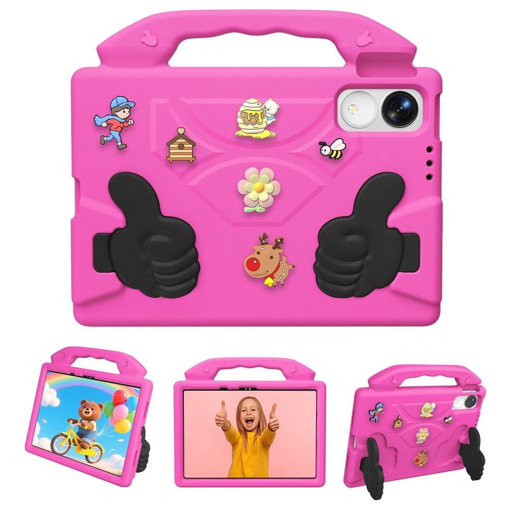 EVA Case for Huawei MatePad 11.5 (2026) / MatePad 11.5 S (2025) / Honor Pad 10 Pro / Pad V9 / Pad GT Cartoon Thumb Kickstand Shockproof Tablet Cover