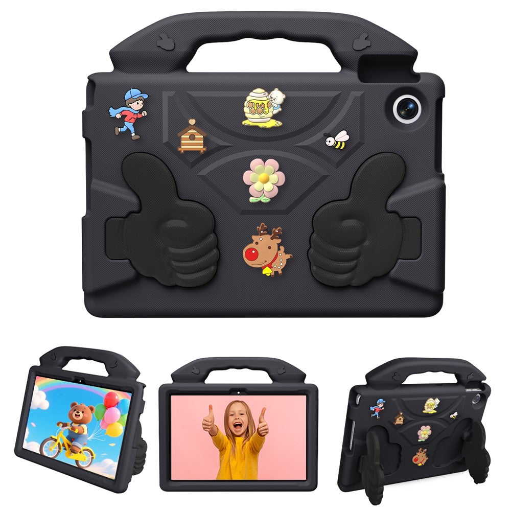 Motorola Moto Pad 60 Lite / Lenovo Tab TB311FU EVA-cover, tegneserie, tommelfingerstøtte, stødsikker tabletbeskyttelse