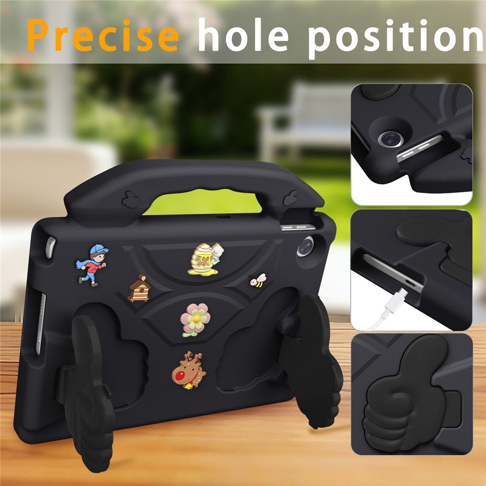 Motorola Moto Pad 60 Lite / Lenovo Tab TB311FU EVA-cover, tegneserie, tommelfingerstøtte, stødsikker tabletbeskyttelse