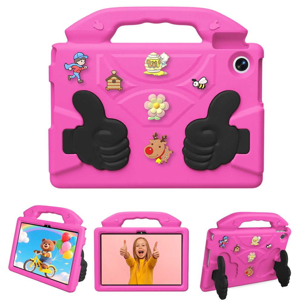 Motorola Moto Pad 60 Lite / Lenovo Tab TB311FU EVA-cover, tegneserie, tommelfingerstøtte, stødsikker tabletbeskyttelse