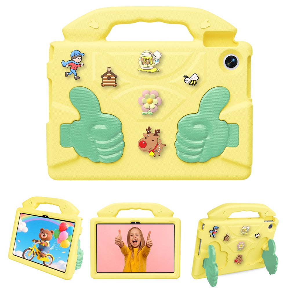 Motorola Moto Pad 60 Lite / Lenovo Tab TB311FU EVA-cover, tegneserie, tommelfingerstøtte, stødsikker tabletbeskyttelse