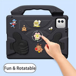 EVA Case for Xiaomi Pad 8 Pro / Pad 8 / Pad 7 Pro / Pad 7 / Poco Pad X1 Cartoon Thumb Kickstand Shockproof Tablet Cover