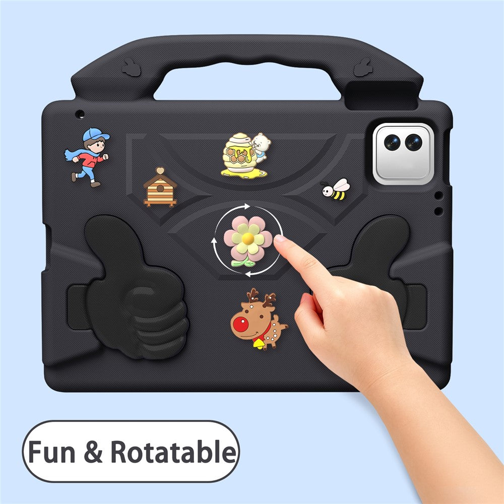 EVA Case for Xiaomi Pad 8 Pro / Pad 8 / Pad 7 Pro / Pad 7 / Poco Pad X1 Cartoon Thumb Kickstand Shockproof Tablet Cover