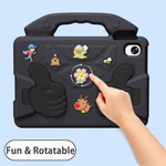 EVA Case for Xiaomi Redmi Pad 2 SE / Redmi Pad 2 9.7 / Poco Pad C1 Cartoon Thumb Kickstand Shockproof Tablet Cover