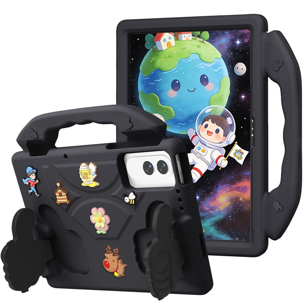 EVA-fodral för Lenovo Yoga Tab 11.1 / Xiaoxin Pad Pro GT / TECNO Megapad SE tecknad tummet stöd stötsäkert surfplatteskydd